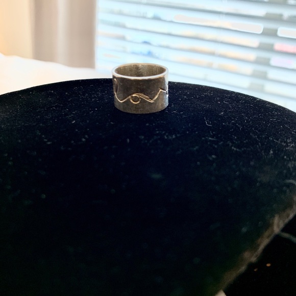LOVE SCRIPTED TUBE RING - Picture 2 of 2